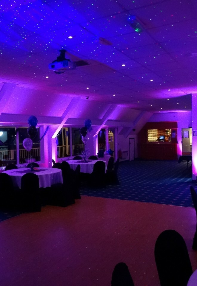LED Uplighting at High Wycombe Cricket Club