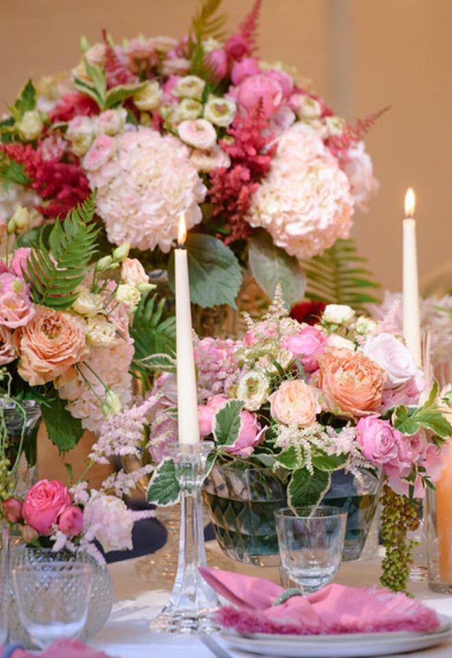 Where petals paint the table with vibrant beautiful blooms
