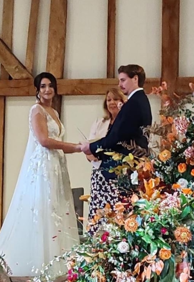 Nanda and Roger The Oak Barn Frame Farm Wedding