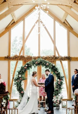 floral moongate arch by make it special events midlands decor at mythe barn