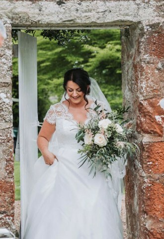 Outdoor ceremony, wedding ceremony, rose garden, Wedderlie House, walled garden