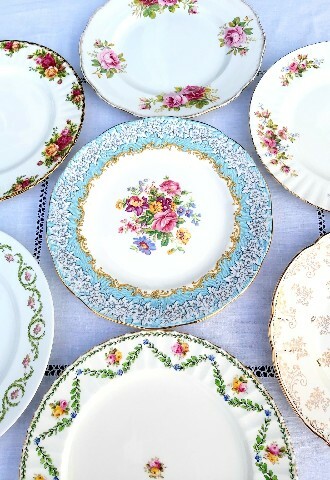 Vintage crockery hire Oxfordshire Buckinghamshire