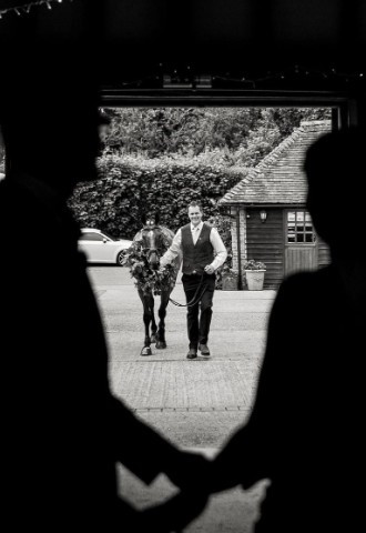 Fitzleroi Barn - ceremony, ring bearer