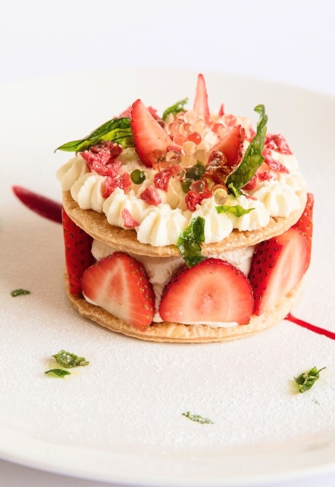 Harper Kitchens dessert wedding breakfast dish