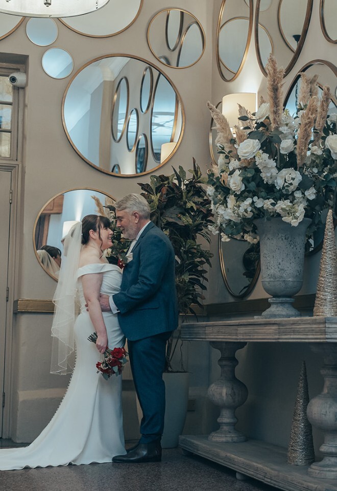 Real wedding couple shot courtesy of Tom Marvin Photography 