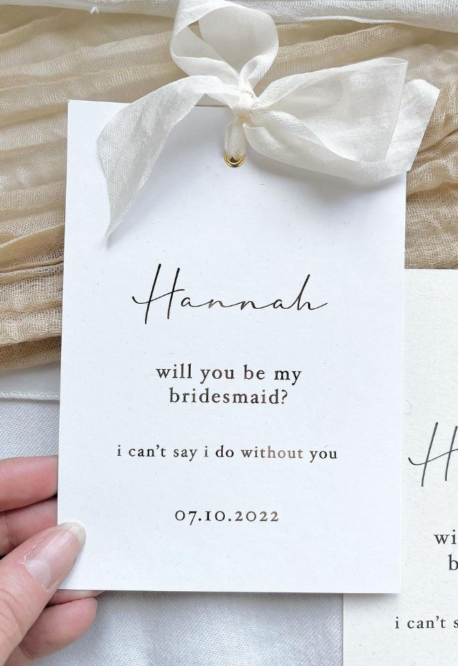 Bridesmaid Invitation