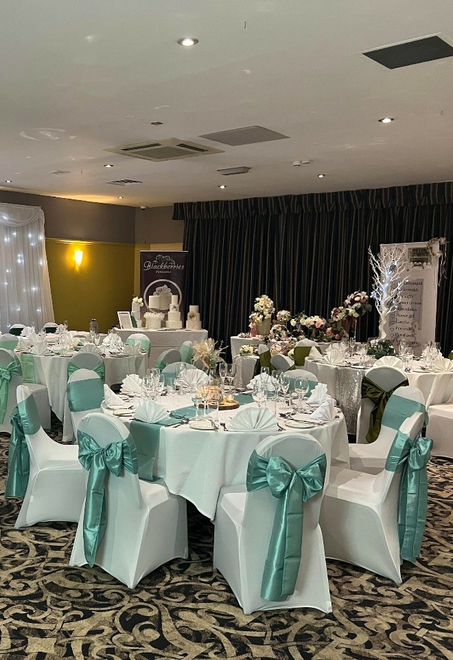 Sage Green Wedding Breakfast in the Beamish Suite