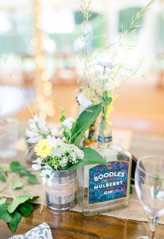 Midelney Manor wedding table decorations