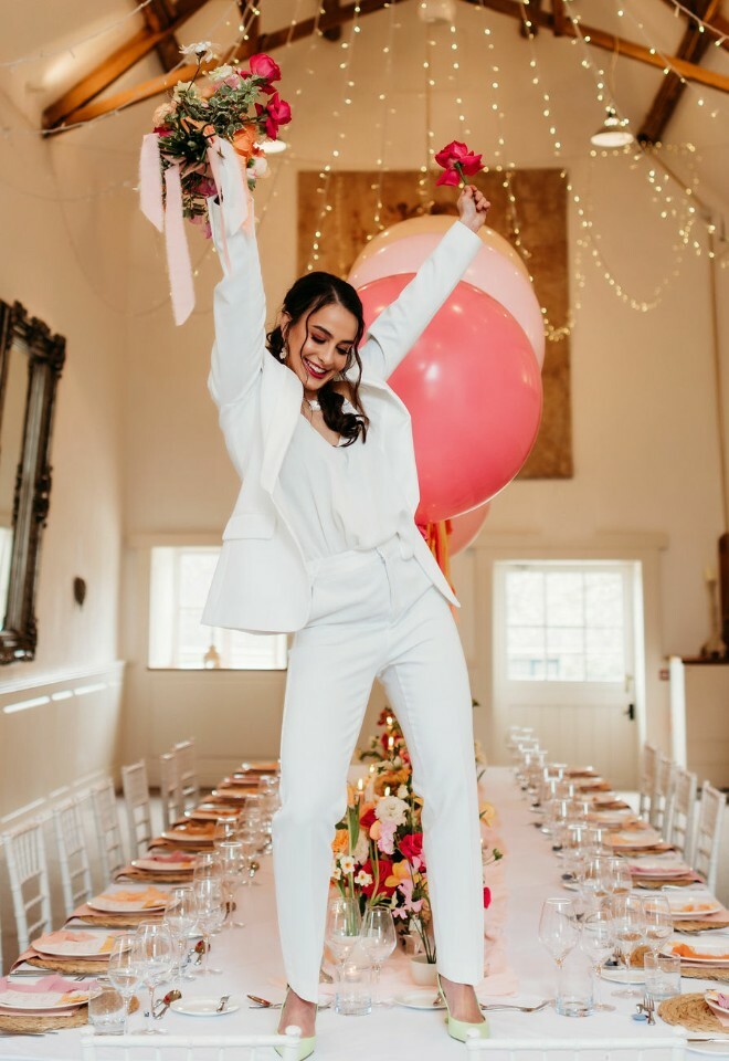 Dancing on the tables - Featured in Rock My Wedding