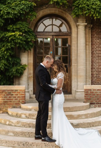 Horwood House Wedding ceremony steps Bucks