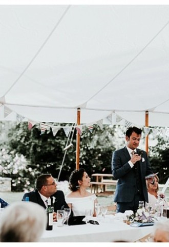 Speeches being read at The Secret Garden, Pendoylan