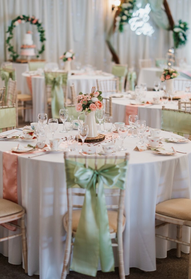 Summer wedding reception styling inspiration