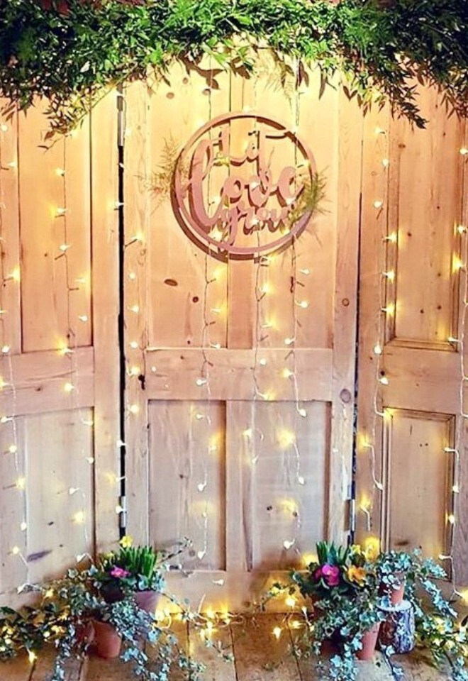 Wedding ceremony backdrop, Hall Farm Hotel & Wedding Venue