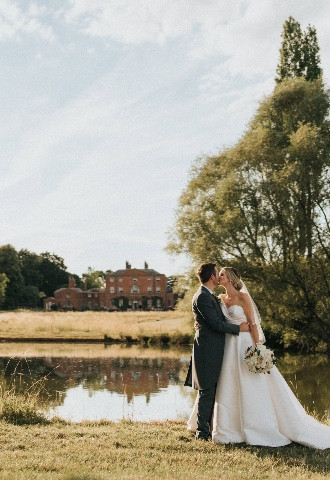 Norwood Park Wedding Couple Lakes Gardens  