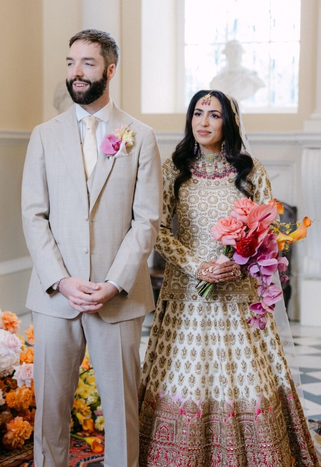Asian Fusion Wedding, Bride and Groom