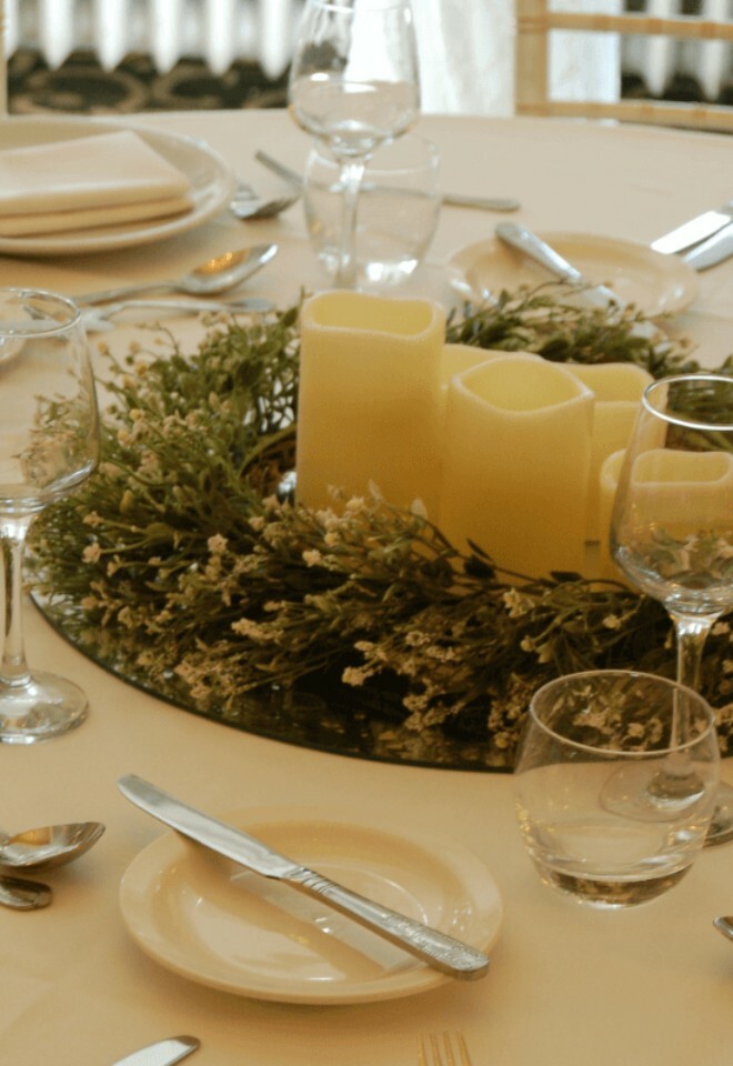 Wedding Breakfast Layout. Pick from one of The Royal Baths bespoke wedding package and we will help you curate your perfectly tailored dining space. 