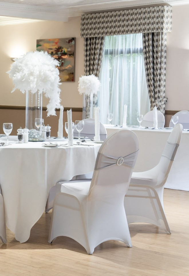 wedding ballroom set up
