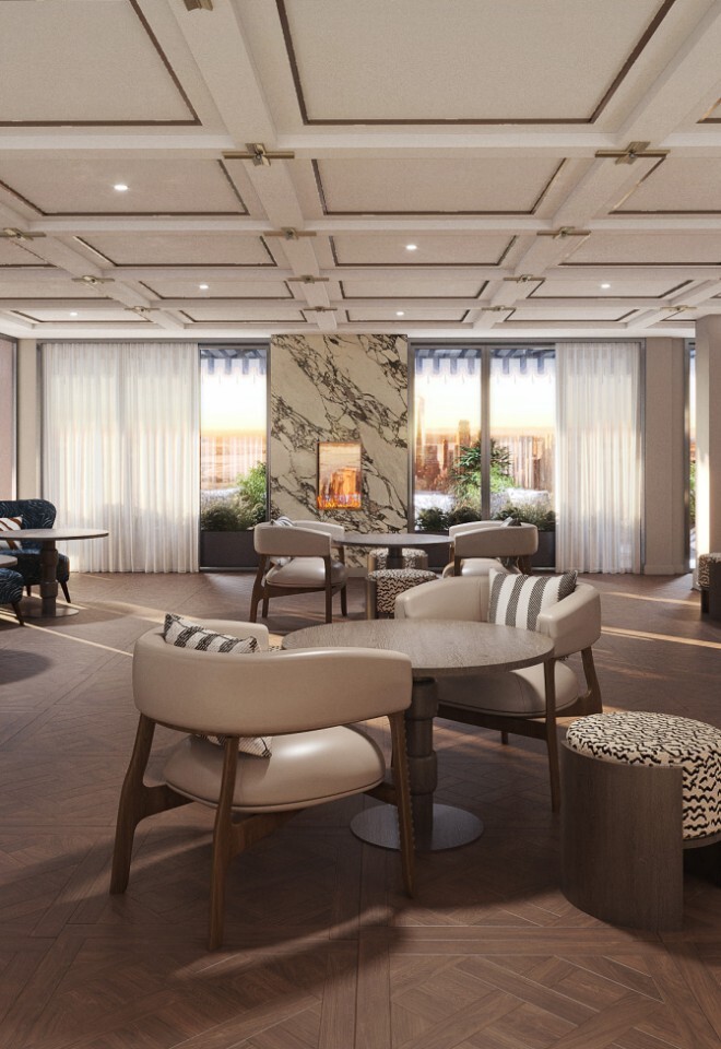 King Street Townhouse Refurbishment - 6th Floor Lounge