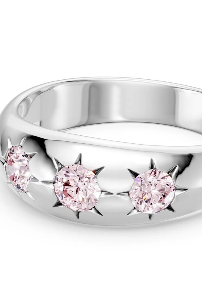 pink lab grown diamond engagement ring