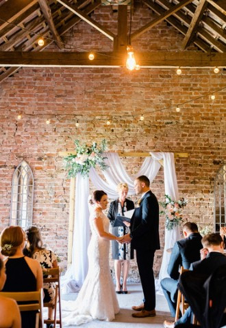 Midelney Manor weddings in Somerset - wedding ceremony