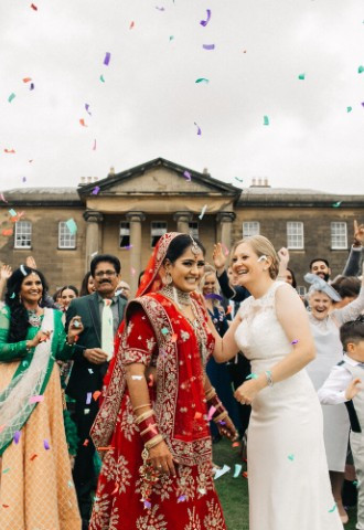 Shivanie and Kirstys wedding at Rise Hall, East Yorkshire