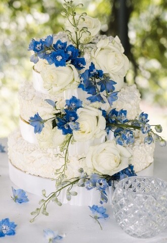 Blue Wedding Cake