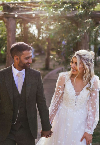 Festival Wedding Worcester festoon lights
