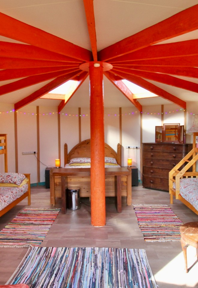 Inside Yurt Axana