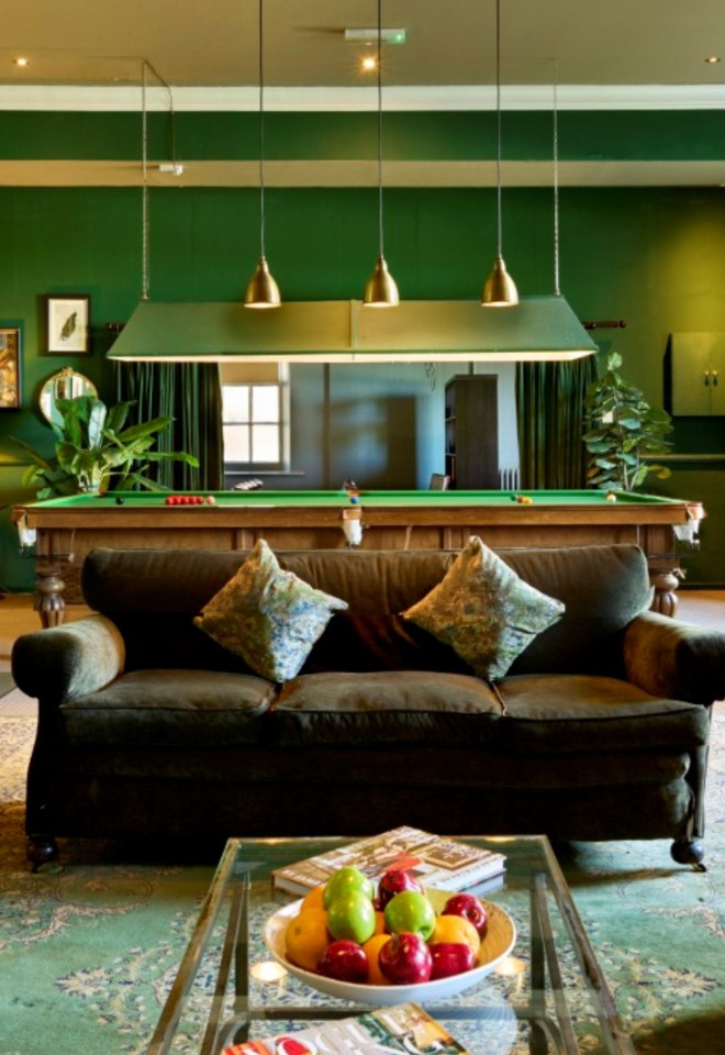 Billiards Room at Swinton Park Hotel