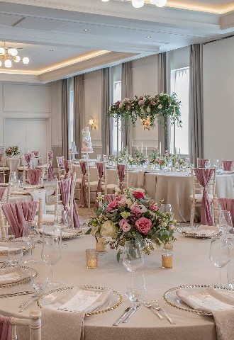 Dusky Pink Wedding Theme at Horwood House