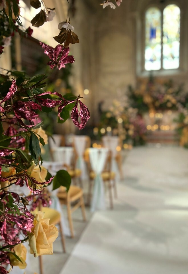 Beautiful unique civil ceremony setting