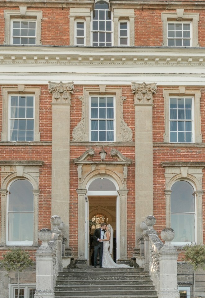 Couple at the doors of the venue