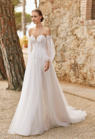 Alma Novia Rumer strapless dress 