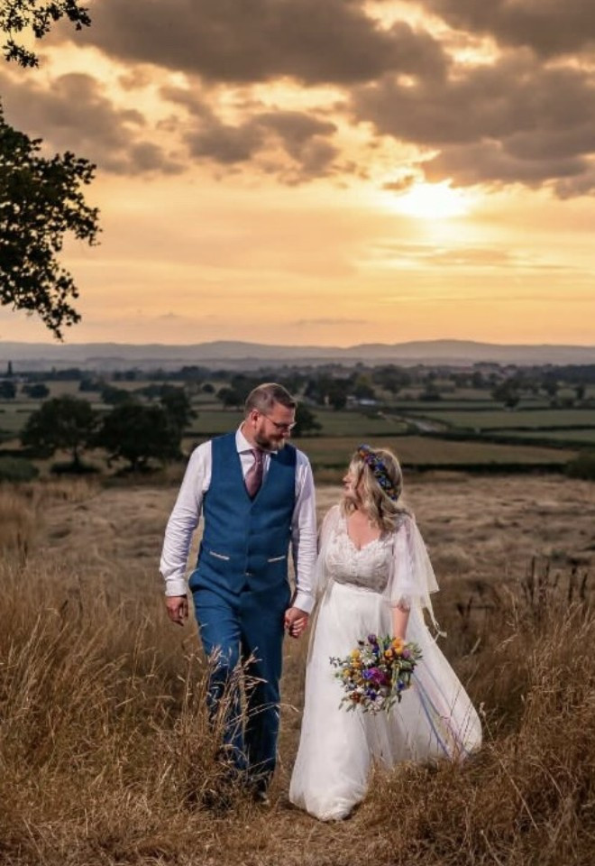 Golden Hour Wedding Portraits in the Cheshire Countryside
