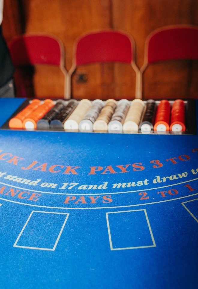 Black Jack Table by Casinorama and Elite Events London for Weddings