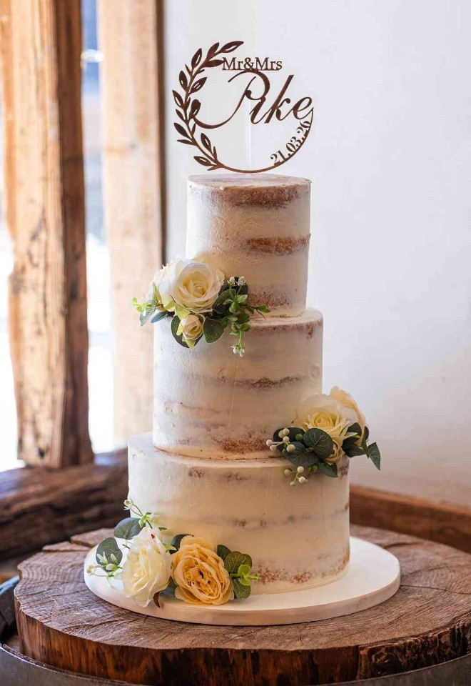 Classic Semi Naked cake