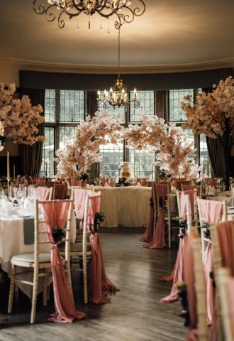 breakfast table moxhull hall luxury decor florist midlands warwickshire staffordshire
