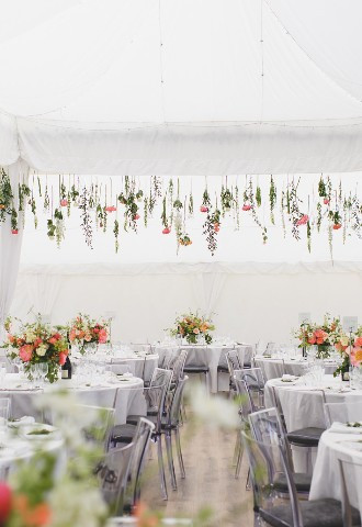 the velvet Daisy marquee wedding wedding florist Devon London cornwall