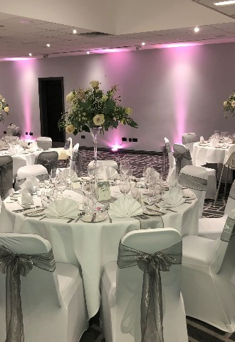 Inspiration Suite - Wedding Breakfast Pink - Village Hotel Club Bury  Greater Manchester