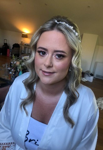 Wedding hair & make up for the bride from Holly Anderson Makeup & hair stylist Wiltshire