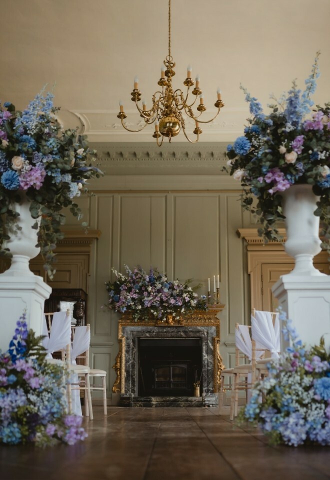 The Carew Room set up for a ceremony