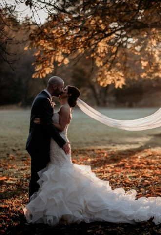 Autumn woodland Wedding Melville Castle - a castle wedding venue near Edinburgh