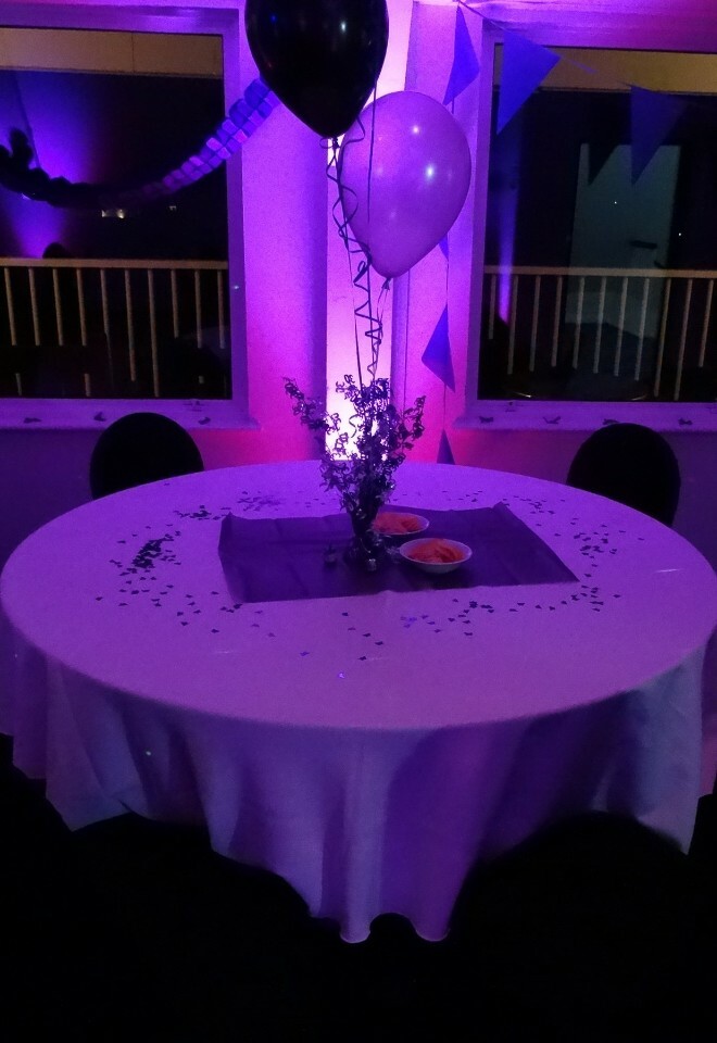 LED Uplighting at High Wycombe Cricket Club