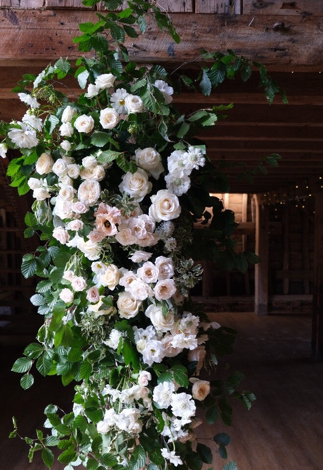 Close Up of Wedding Ceremony Broken Arch