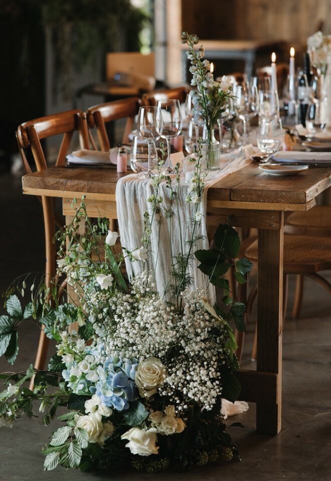 Floral set up on top table