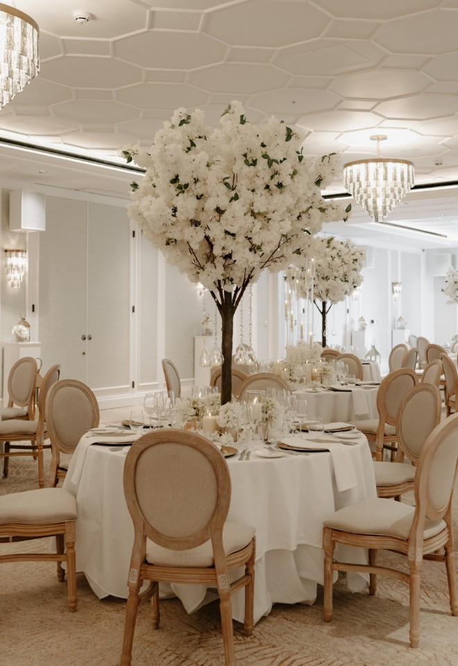 Wedding Breakfast At Fairmont Cheshire, The Mere