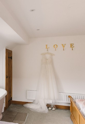 Honeymoon Cottage With Wedding Dress