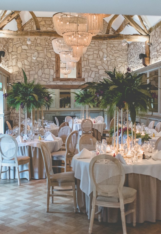 The manor at greasby wedding breakfast set-up