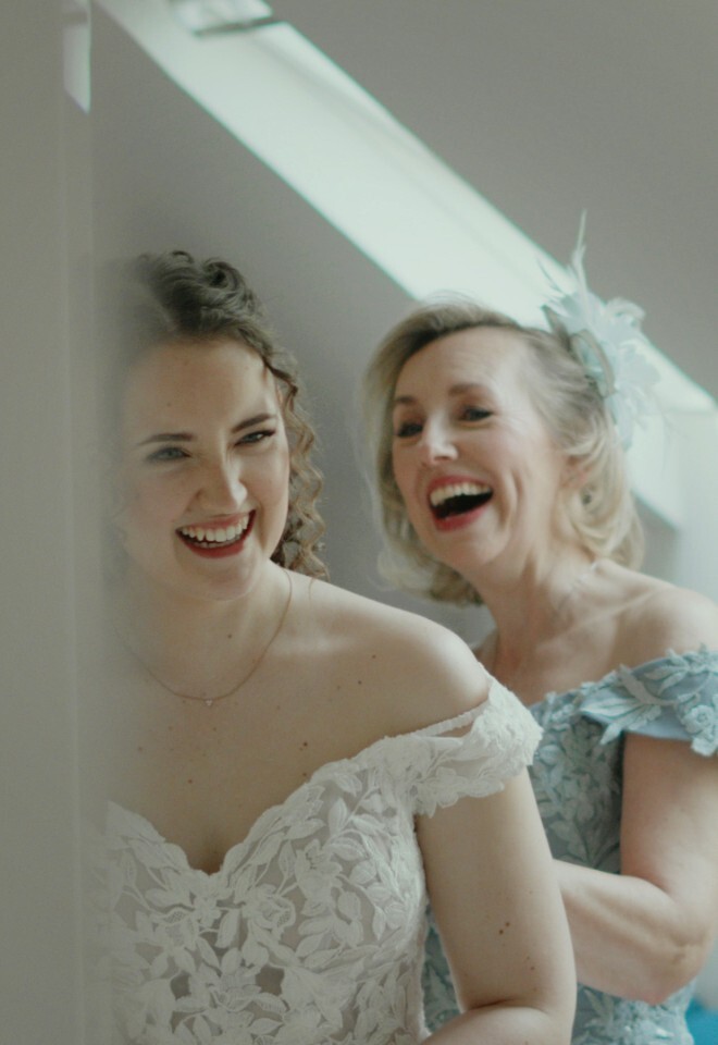 Bride and mother