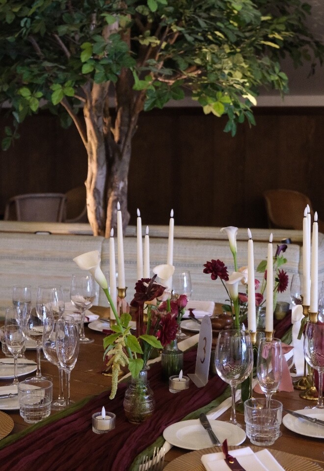 Wedding Breakfast Guest Table Florals